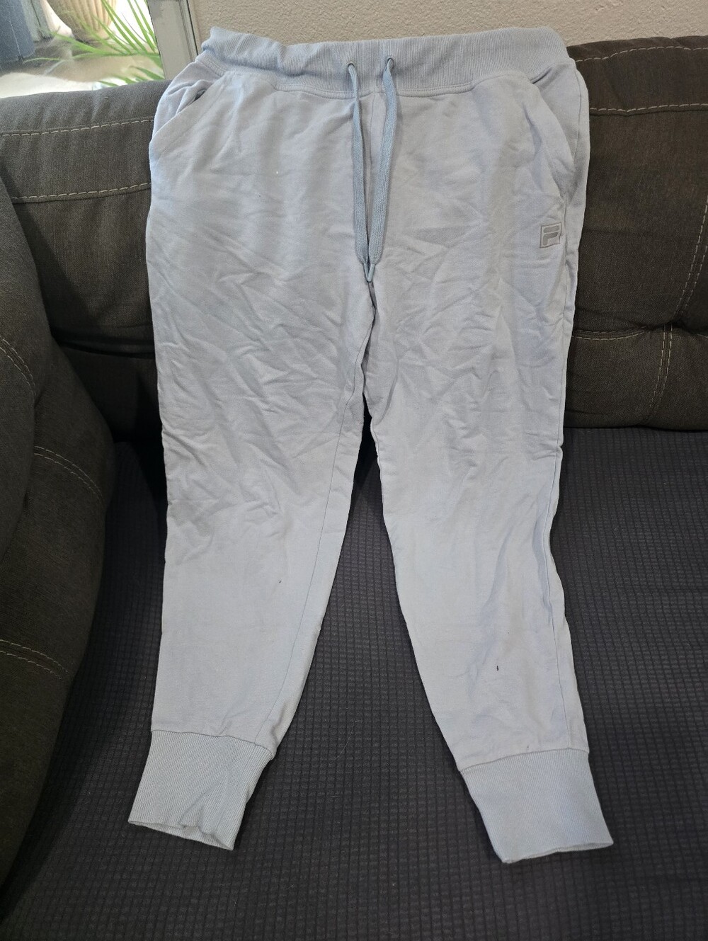 Light Grey Men's Jogger Pants - Casual Drawstring Sweatpants